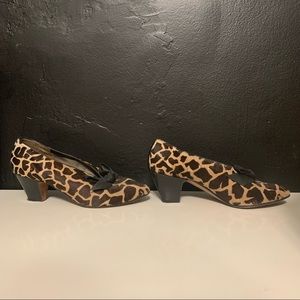 Vintage Casadei Italy Pony Fur Pump heeled shoes size 5.5